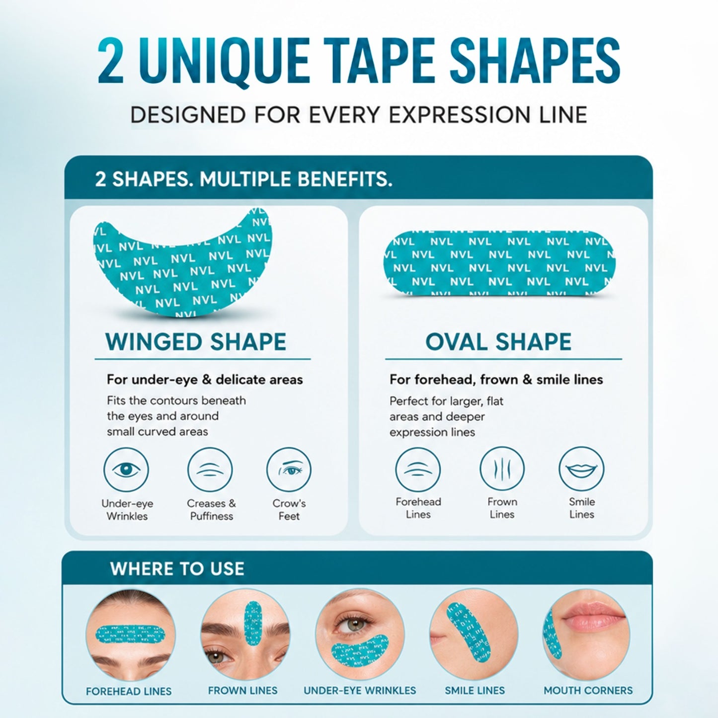 Peptide Skinjection™ Peptide-Infused Face & Eye Tape